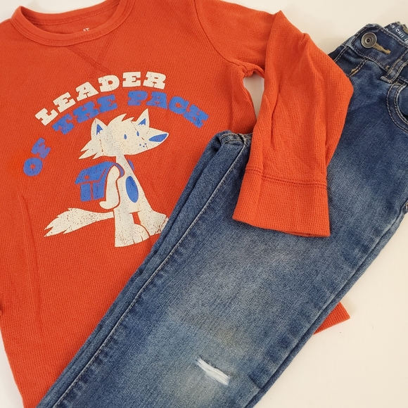 1989 Place Matching Outfit Jeans & Top Size 5T - Picture 11 of 11